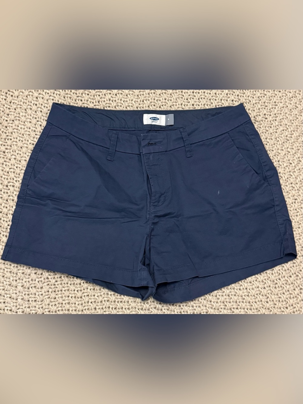 5 for $20 Deal- Old Navy Women's Navy Flat Front Shorts- Size 4